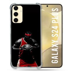 Coque Renforcée En Verre Trempé Pour Samsung Galaxy S24 Plus Sport Basketeur