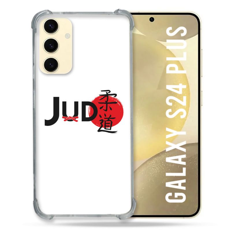 Coque Renforcée En Verre Trempé Pour Samsung Galaxy S24 Plus Sport Judo Logo