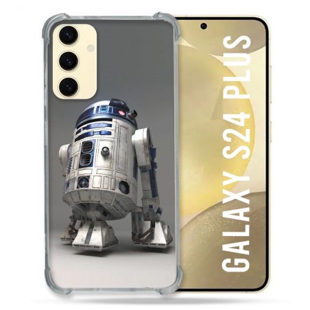 Coque Renforcée En Verre Trempé Pour Samsung Galaxy S24 Plus Star Wars - R2D2