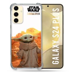 Coque Renforcée En Verre Trempé Pour Samsung Galaxy S24 Plus Star Wars - Yoda bebe soleil