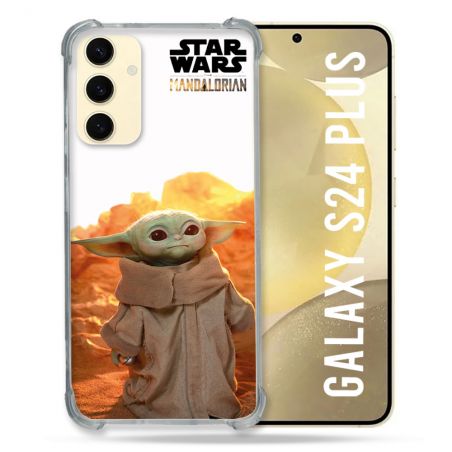 Coque Renforcée En Verre Trempé Pour Samsung Galaxy S24 Plus Star Wars - Yoda bebe soleil