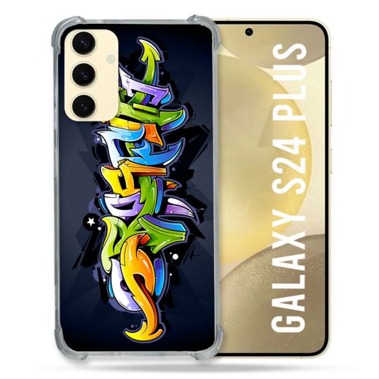 Coque Renforcée En Verre Trempé Pour Samsung Galaxy S24 Plus Street Art Graffiti