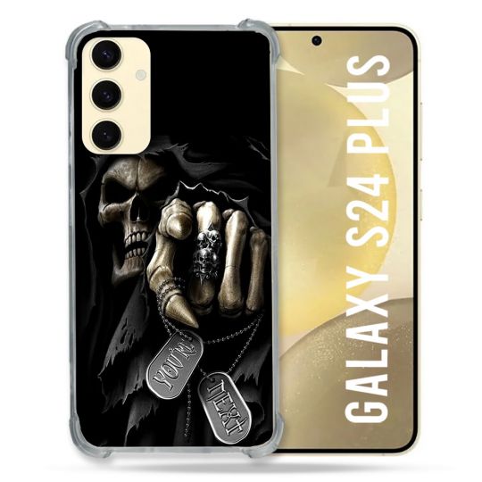Coque Renforcée En Verre Trempé Pour Samsung Galaxy S24 Plus Tete de Mort Your Next
