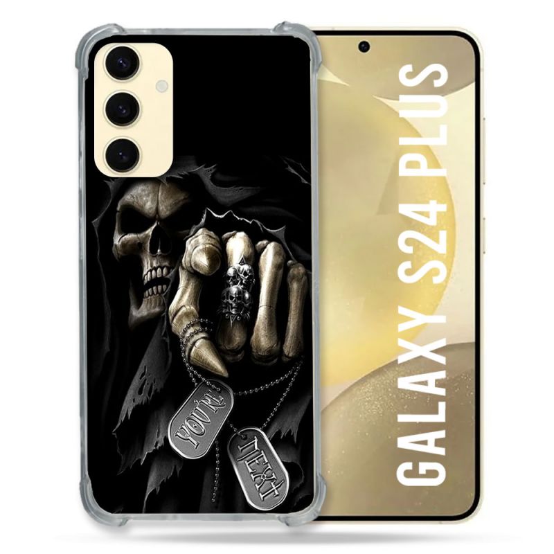 Coque Renforcée En Verre Trempé Pour Samsung Galaxy S24 Plus Tete de Mort Your Next