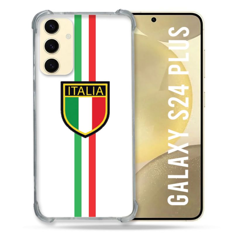 Coque Renforcée En Verre Trempé Pour Samsung Galaxy S24 Plus Voyage Italie 3 Blanc