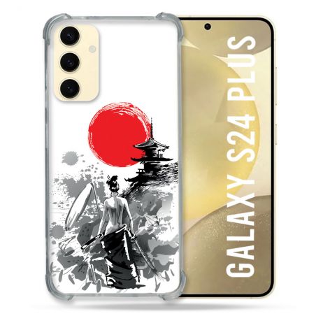 Coque Renforcée En Verre Trempé Pour Samsung Galaxy S24 Plus Voyage Japon Femme