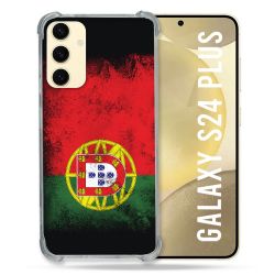 Coque Renforcée En Verre Trempé Pour Samsung Galaxy S24 Plus Voyage Portugal Drapeau