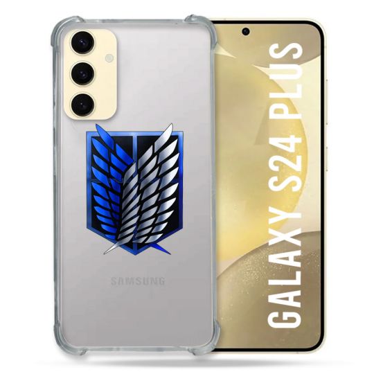 Coque Transparente Pour Samsung Galaxy S24 Plus Attaque Titan Logo