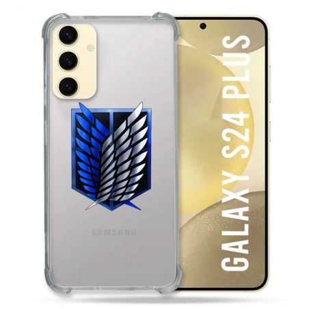 Coque Transparente Pour Samsung Galaxy S24 Plus Attaque Titan Logo