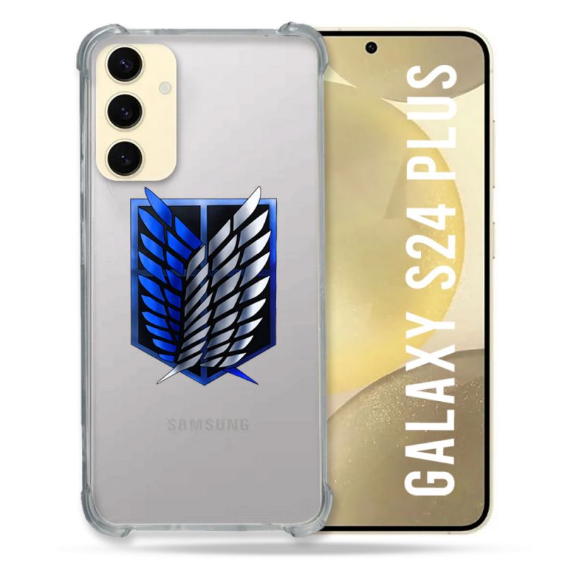 Coque Transparente Pour Samsung Galaxy S24 Plus Attaque Titan Logo