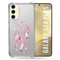 Coque Transparente Pour Samsung Galaxy S24 Plus Attrape Reve Rose
