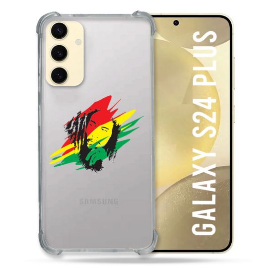 Coque Transparente Pour Samsung Galaxy S24 Plus Bob Marley Graf