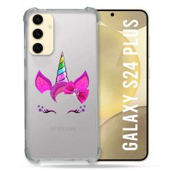 Coque Transparente Pour Samsung Galaxy S24 Plus Licorne Paillette