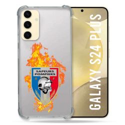 Coque Transparente Pour Samsung Galaxy S24 Plus Pompier Feu