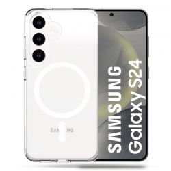 Coque Transparente Compatible Magsafe Pour Samsung Galaxy S24