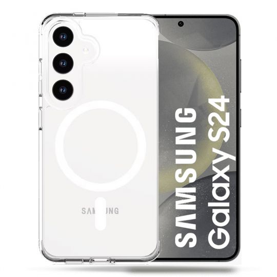 Coque Transparente Compatible Magsafe Pour Samsung Galaxy S24