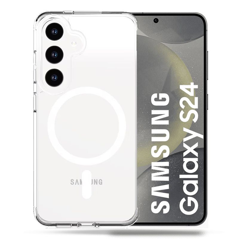 Coque Transparente Compatible Magsafe Pour Samsung Galaxy S24