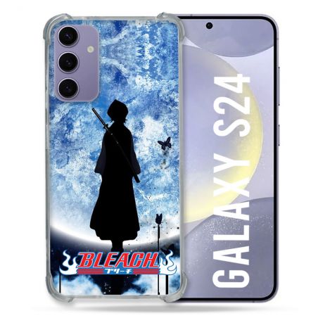 Coque Renforcée En Verre Trempé Compatible Magsafe Pour Samsung Galaxy S24 Manga Bleach Lune