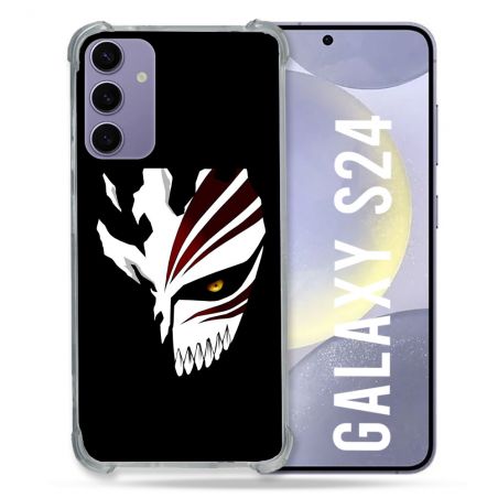 Coque Renforcée En Verre Trempé Compatible Magsafe Pour Samsung Galaxy S24 Manga Bleach Masque