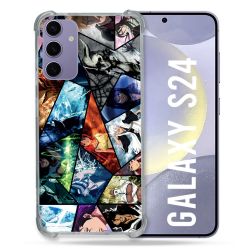 Coque Renforcée En Verre Trempé Compatible Magsafe Pour Samsung Galaxy S24 Manga Bleach Pele Mele
