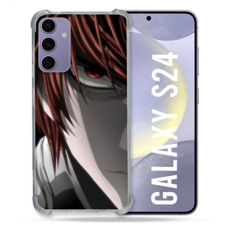 Coque Renforcée En Verre Trempé Compatible Magsafe Pour Samsung Galaxy S24 Manga Death Note Kira