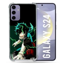 Coque Renforcée En Verre Trempé Compatible Magsafe Pour Samsung Galaxy S24 Manga My Hero Academia Deku