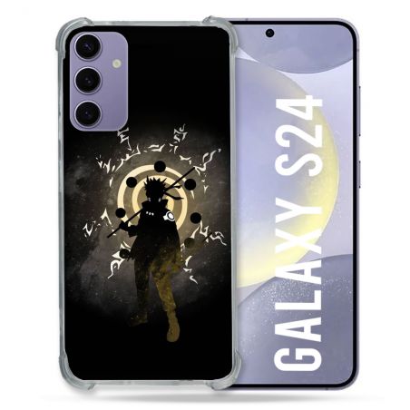 Coque Renforcée En Verre Trempé Compatible Magsafe Pour Samsung Galaxy S24 Manga Naruto Sage