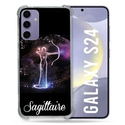 Coque Renforcée En Verre Trempé Compatible Magsafe Pour Samsung Galaxy S24 Signe Zodiaque 2 Sagittaire