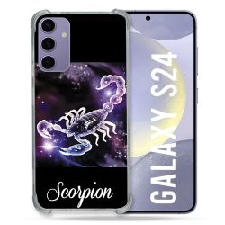 Coque Renforcée En Verre Trempé Compatible Magsafe Pour Samsung Galaxy S24 Signe Zodiaque 2 Scorpion