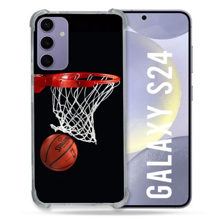 Coque Renforcée En Verre Trempé Compatible Magsafe Pour Samsung Galaxy S24 Sport Basket Panier