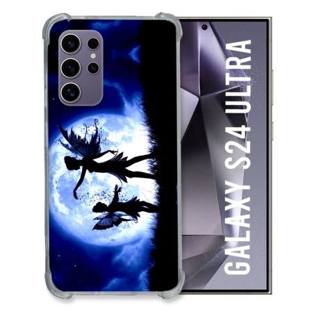 Coque Renforcée En Verre Trempé Compatible Magsafe Pour Samsung Galaxy S24 Ultra Fantastique Fee Lune
