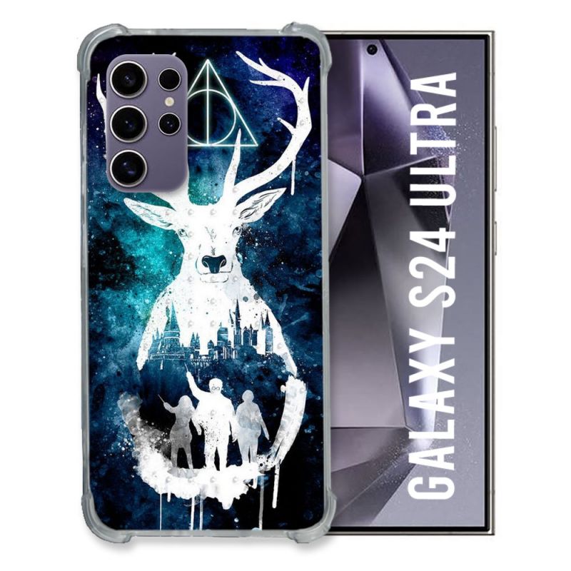 Coque Renforcée En Verre Trempé Compatible Magsafe Pour Samsung Galaxy S24 Ultra Harry Potter Patronome