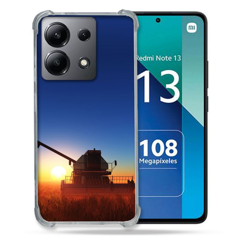 Coque Renforcée Shatterproof Pour Xiaomi Redmi Note 13 4G Agriculture Moissonneuse Soleil