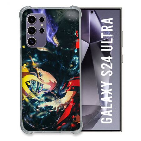 Coque Renforcée En Verre Trempé Compatible Magsafe Pour Samsung Galaxy S24 Ultra Manga Boruto Eclair