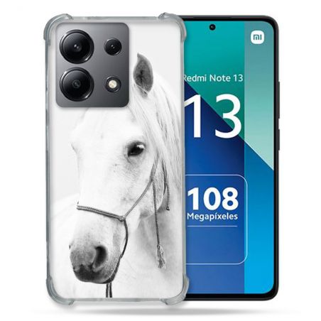 Coque Renforcée Shatterproof Pour Xiaomi Redmi Note 13 4G Animal Cheval Cristal