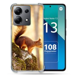 Coque Renforcée Shatterproof Pour Xiaomi Redmi Note 13 4G Animal Ecureuil Bois