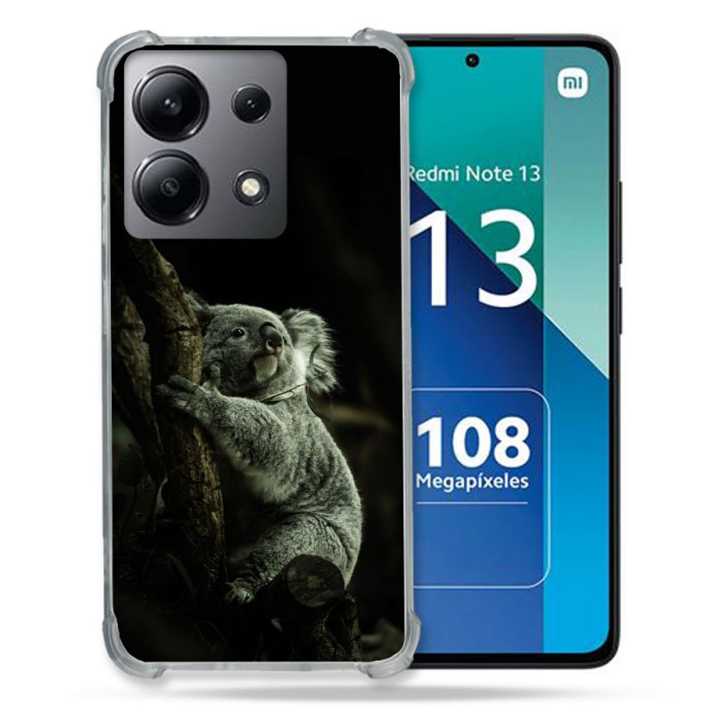 Coque Renforcée Shatterproof Pour Xiaomi Redmi Note 13 4G Animal Koala Noir