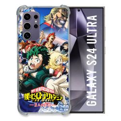 Coque Renforcée En Verre Trempé Compatible Magsafe Pour Samsung Galaxy S24 Ultra Manga My Hero Academia Affiche