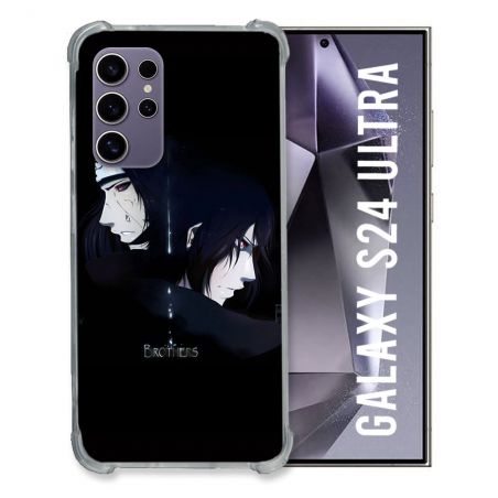 Coque Renforcée En Verre Trempé Compatible Magsafe Pour Samsung Galaxy S24 Ultra Manga Naruto Sasuke Itachi