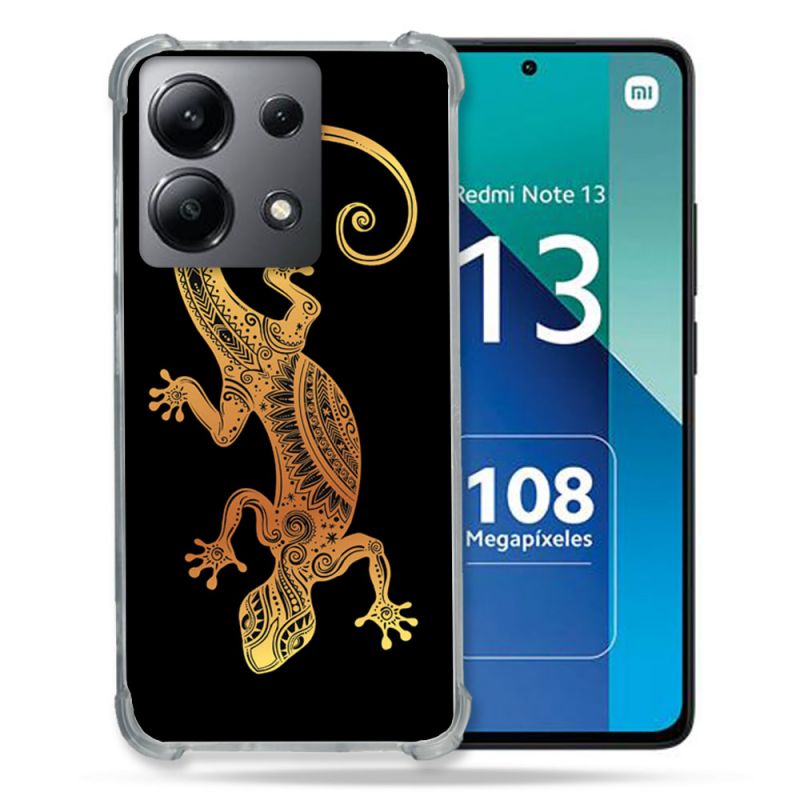 Coque Renforcée Shatterproof Pour Xiaomi Redmi Note 13 4G Animal Lezard Noir
