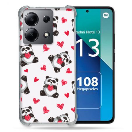 Coque Renforcée Shatterproof Pour Xiaomi Redmi Note 13 4G Animal Panda Color
