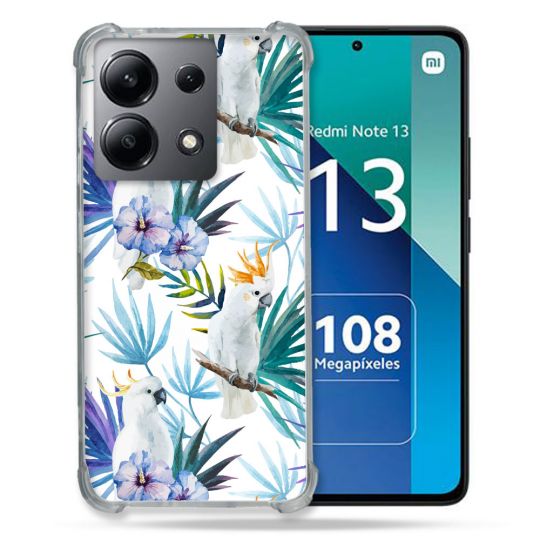 Coque Renforcée Shatterproof Pour Xiaomi Redmi Note 13 4G Animal Perroquet Peinture
