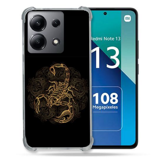 Coque Renforcée Shatterproof Pour Xiaomi Redmi Note 13 4G Animal Scorpion Fresque