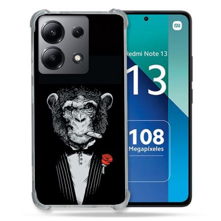 Coque Renforcée Shatterproof Pour Xiaomi Redmi Note 13 4G Decale Singe Mafia