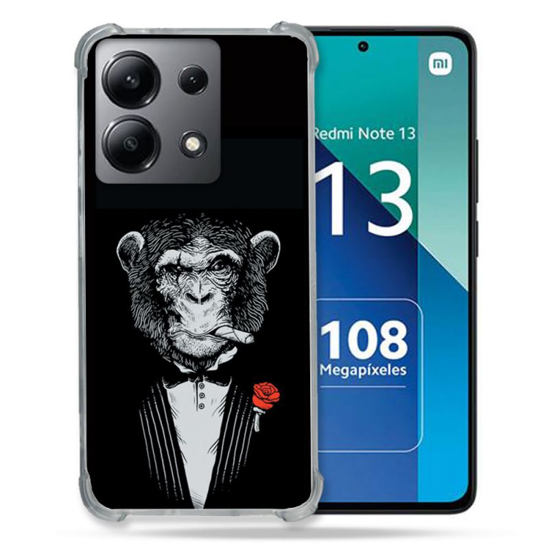 Coque Renforcée Shatterproof Pour Xiaomi Redmi Note 13 4G Decale Singe Mafia