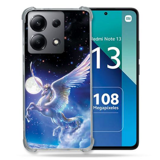 Coque Renforcée Shatterproof Pour Xiaomi Redmi Note 13 4G Fantastique Licorne Céleste