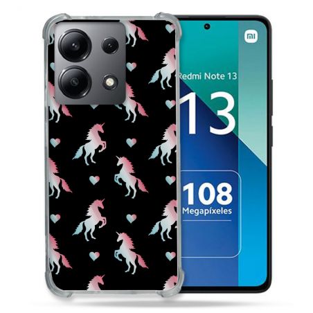 Coque Renforcée Shatterproof Pour Xiaomi Redmi Note 13 4G Fantastique Licorne Pattern