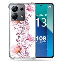 Coque Renforcée Shatterproof Pour Xiaomi Redmi Note 13 4G Fleur Eclosion