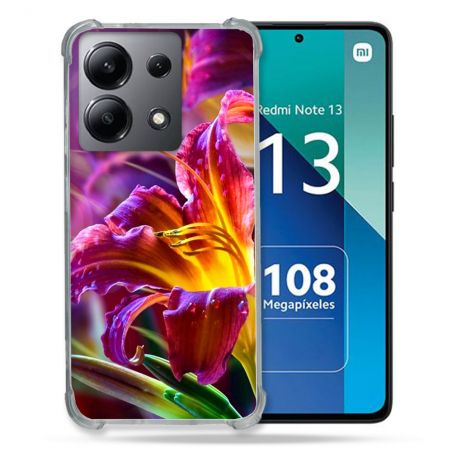 Coque Renforcée Shatterproof Pour Xiaomi Redmi Note 13 4G Fleur Lys Color