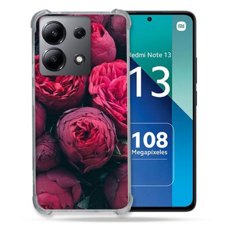 Coque Renforcée Shatterproof Pour Xiaomi Redmi Note 13 4G Fleur Pivoine